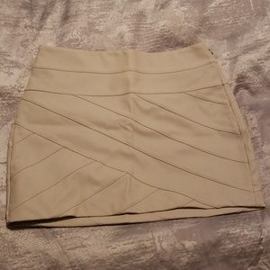 Faux leather mini skirt